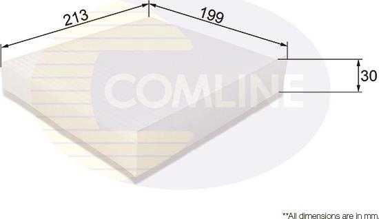 Comline EKF173 - Filter, interior air autospares.lv