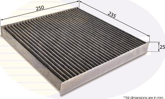 Comline EKF172A - Filter, interior air autospares.lv