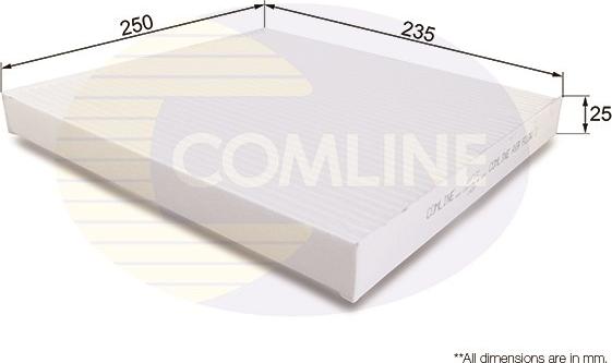 Comline EKF172 - Filter, interior air autospares.lv