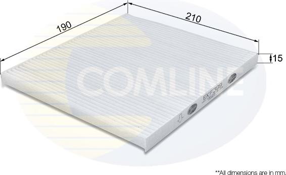 Comline EKF399 - Filter, interior air autospares.lv