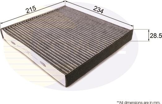 Comline EKF348A - Filter, interior air autospares.lv