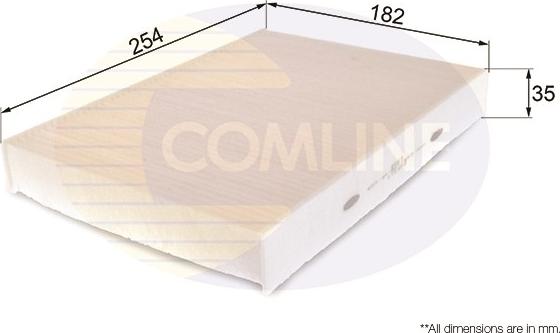 Comline EKF317 - Filter, interior air autospares.lv