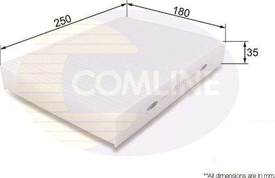 Comline EKF386 - Filter, interior air autospares.lv