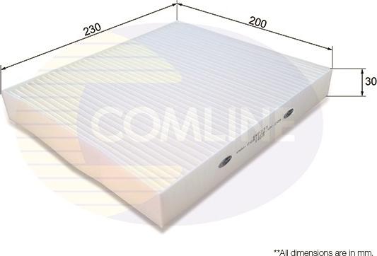 Comline EKF333 - Filter, interior air autospares.lv