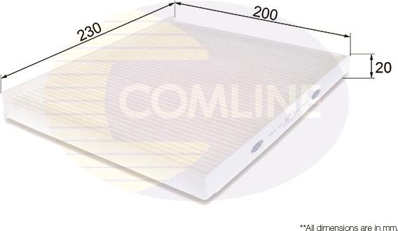 Comline EKF321 - Filter, interior air autospares.lv