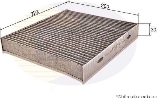 Comline EKF206A - Filter, interior air autospares.lv