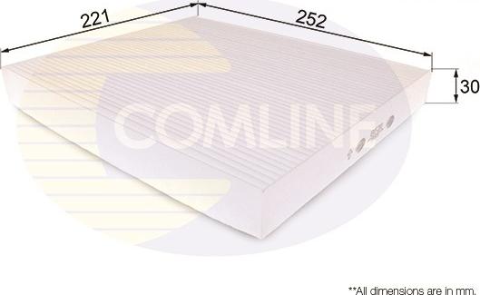 Comline EKF210 - Filter, interior air autospares.lv