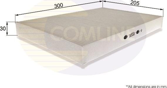 Comline EKF237 - Filter, interior air autospares.lv