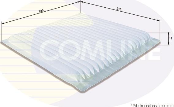 Comline EKF275 - Filter, interior air autospares.lv