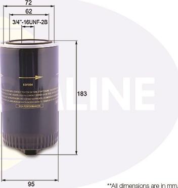 Comline EOF054 - Oil Filter autospares.lv