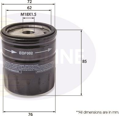 Comline EOF002 - Oil Filter autospares.lv