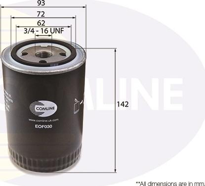 Comline EOF030 - Oil Filter autospares.lv