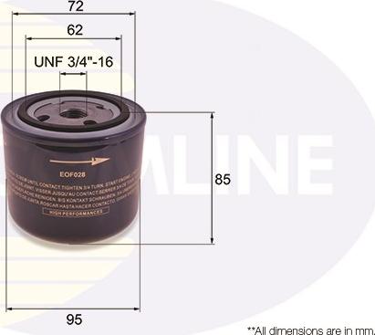 Comline EOF028 - Oil Filter autospares.lv