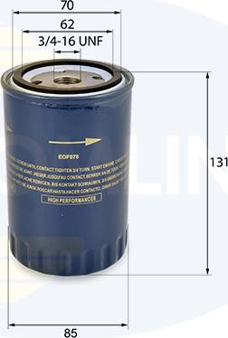 Comline EOF078 - Oil Filter autospares.lv