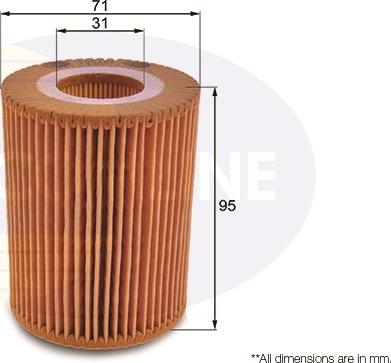 Comline EOF186 - Oil Filter autospares.lv