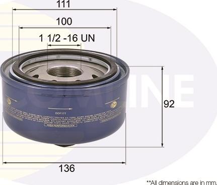 Comline EOF177 - Oil Filter autospares.lv