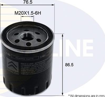 Comline EOF325 - Oil Filter autospares.lv