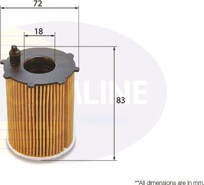 Comline EOF206 - Oil Filter autospares.lv