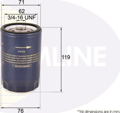 Comline EOF230 - Oil Filter autospares.lv