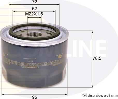 Comline EOF228 - Oil Filter autospares.lv