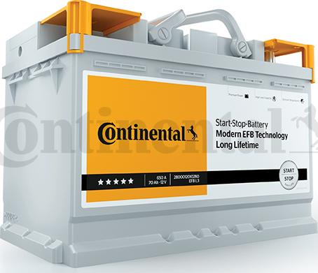 Continental 2800012000280 - Starter Battery autospares.lv