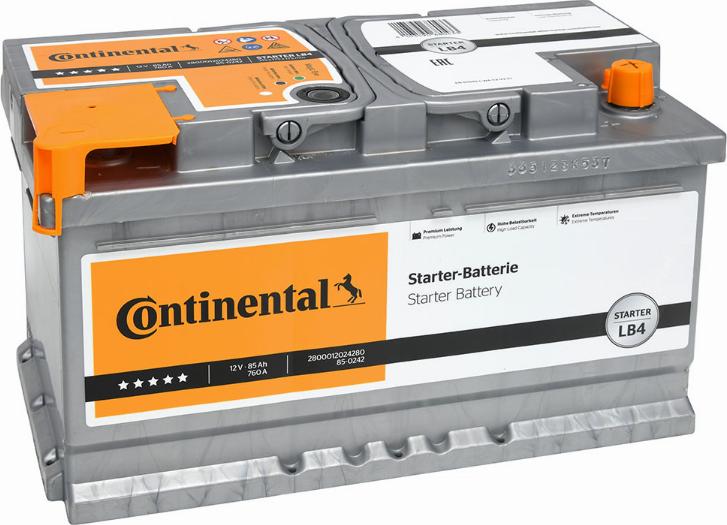 Continental 2800012024280 - Starter Battery autospares.lv