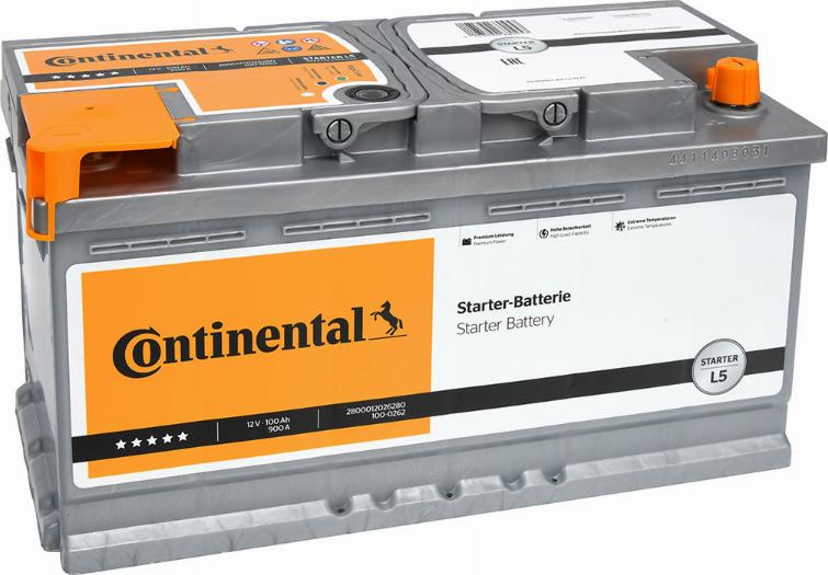 Continental 2800012026280 - Starter Battery autospares.lv