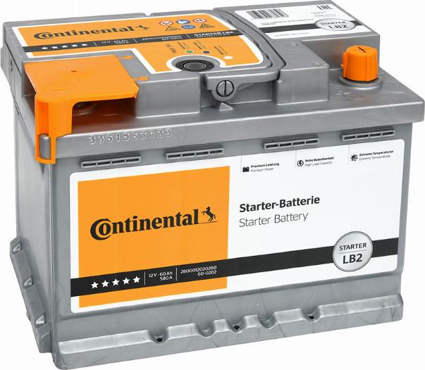 Continental 2800012020280 - Starter Battery autospares.lv