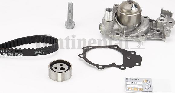 Contitech CT915WP2 - Water Pump & Timing Belt Set autospares.lv