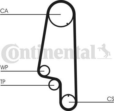 Contitech CT846WP1 - Water Pump & Timing Belt Set autospares.lv