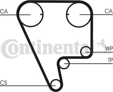 Contitech CT804 - Timing Belt autospares.lv