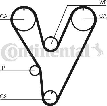 Contitech CT 805 - Timing Belt autospares.lv