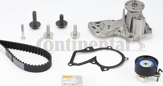 Contitech CT 881 WP2 - Water Pump & Timing Belt Set autospares.lv