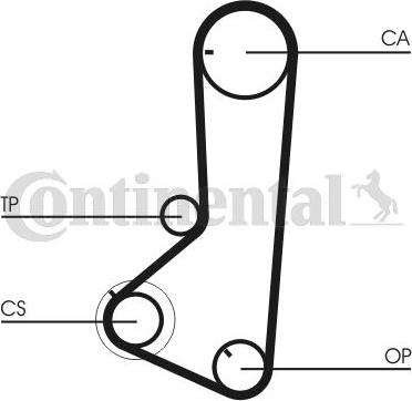 Contitech CT836K1 - Timing Belt Set autospares.lv