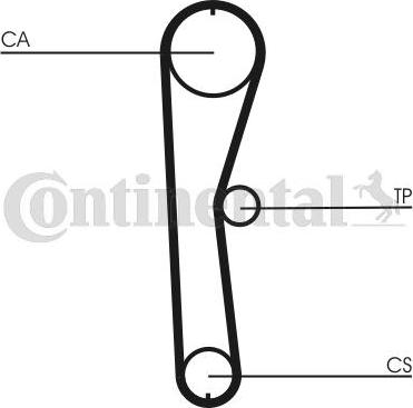 Contitech CT824K1 - Timing Belt Set autospares.lv