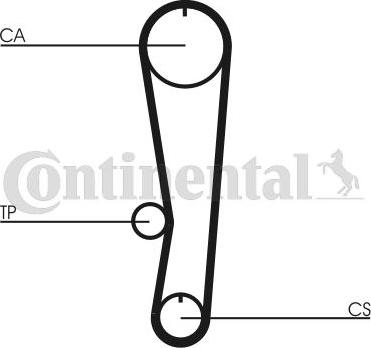 Contitech CT824K1 - Timing Belt Set autospares.lv