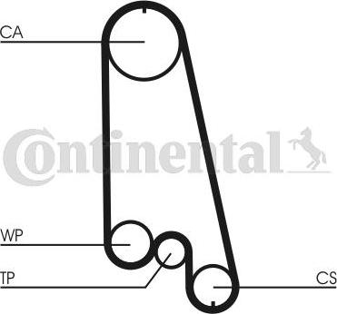 Contitech CT874WP1 - Water Pump & Timing Belt Set autospares.lv