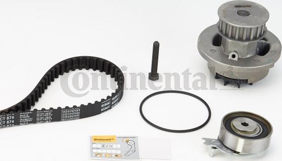 Contitech CT874WP2 - Water Pump & Timing Belt Set autospares.lv