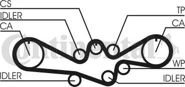 Contitech CT792K1 - Timing Belt Set autospares.lv