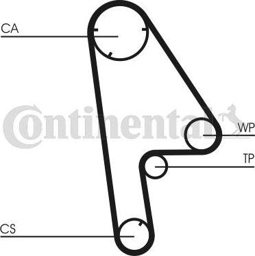 Contitech CT763K1 - Timing Belt Set autospares.lv