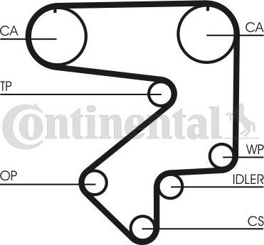 Contitech CT 783 - Timing Belt autospares.lv