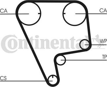 Contitech CT 773 - Timing Belt autospares.lv