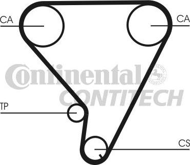 CONTINENTAL CTAM BR 3PK640 - V-Ribbed Belt autospares.lv