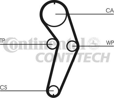 CONTINENTAL CTAM BR CT988 - Timing Belt autospares.lv