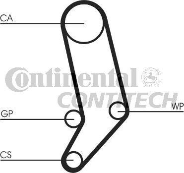 CONTINENTAL CTAM BR CT939 - Timing Belt autospares.lv