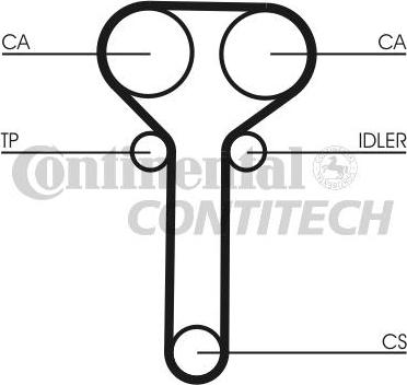 CONTINENTAL CTAM BR CT978K1 - Timing Belt Set autospares.lv