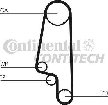 CONTINENTAL CTAM BR CT846 - Timing Belt autospares.lv