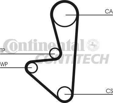 CONTINENTAL CTAM BR CT607 - Timing Belt autospares.lv