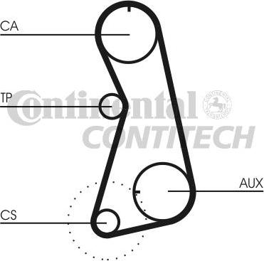 CONTINENTAL CTAM BR CT630 - Timing Belt autospares.lv