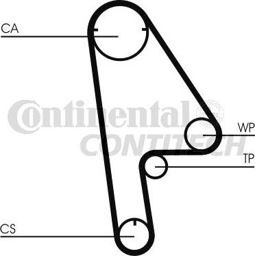 CONTINENTAL CTAM BR CT1001 - Timing Belt autospares.lv